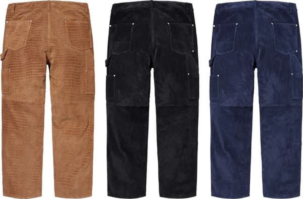 Supreme Suede Double Knee Painter Pant - Group shots (front)