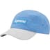 Supreme Suede Visor Camp Cap - Light Blue (front)