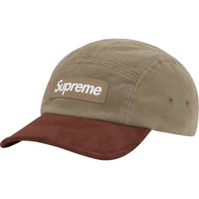 Supreme Suede Visor Camp Cap Light Olive