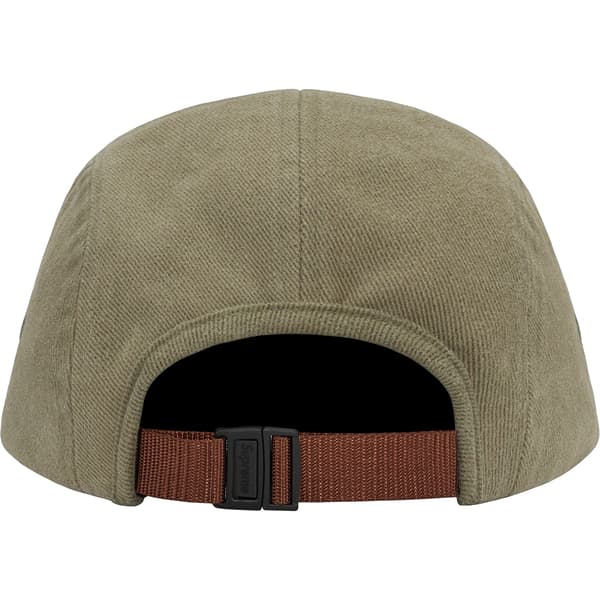 Supreme Suede Visor Camp Cap - Light Olive (front)