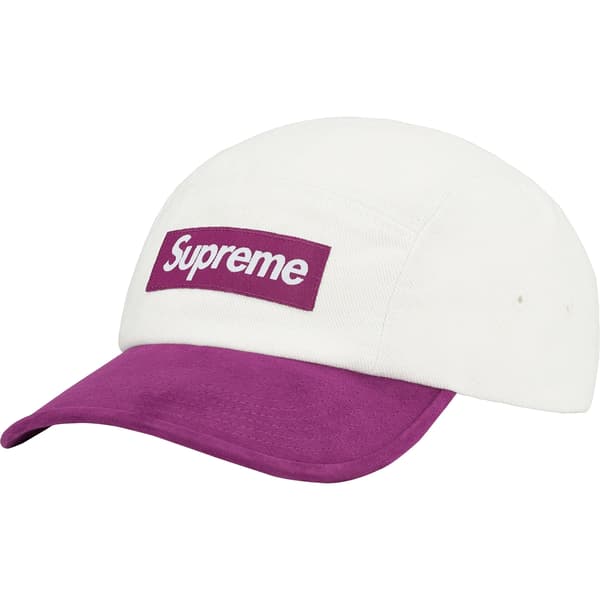 Supreme Suede Visor Camp Cap - Natural (front)