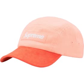 Supreme Suede Visor Camp Cap Peach