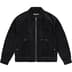 Supreme Suede Work Jacket - Black (front)