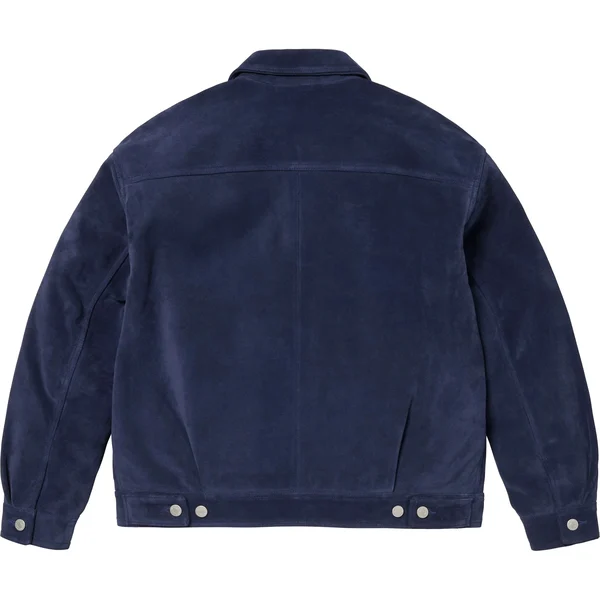 Supreme Suede Work Jacket - Blue (front)