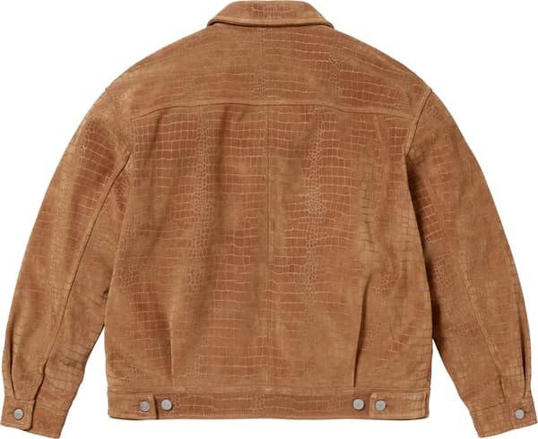 Supreme Suede Work Jacket - Croc (front)