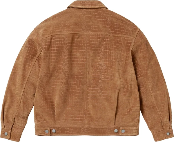 Supreme Suede Work Jacket - Croc (front)