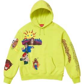 Supreme Sunrise Hooded Sweatshirt Acid Green