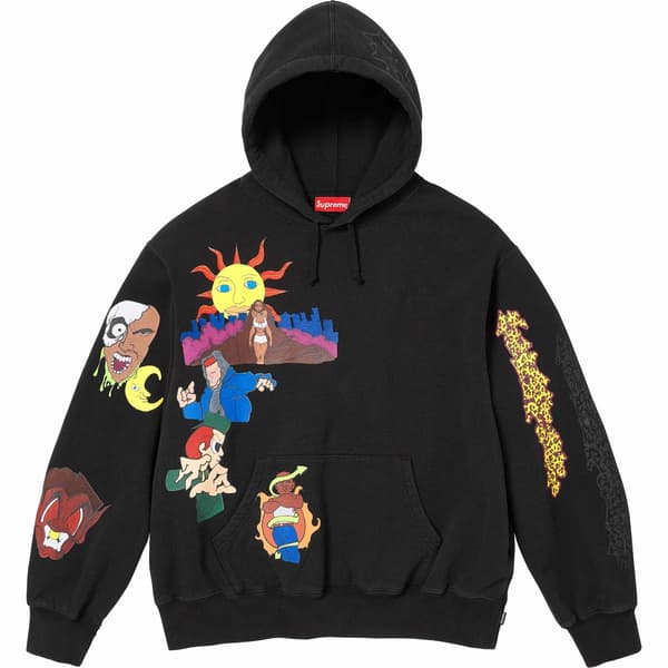 Supreme Sunrise Hooded Sweatshirt - Black (front)