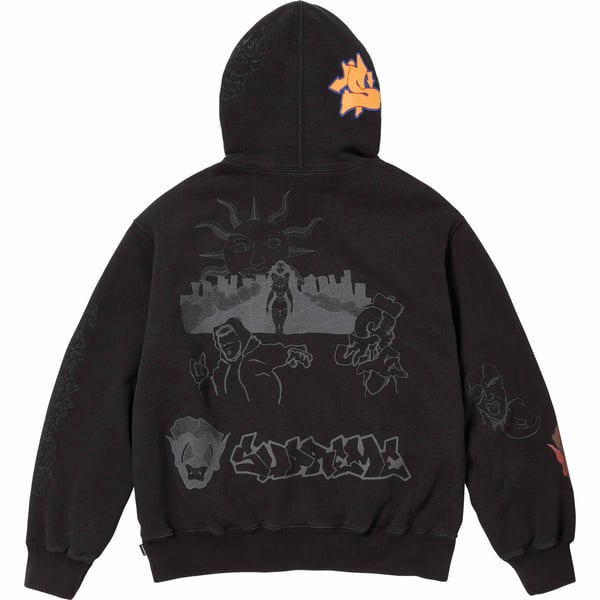 Supreme Sunrise Hooded Sweatshirt - Black (front)