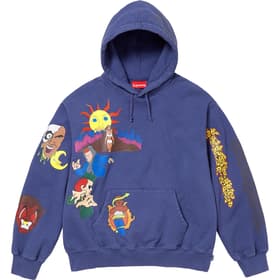 Supreme Sunrise Hooded Sweatshirt Washed Navy