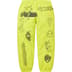 Supreme Sunrise Sweatpant - Acid Green (front)