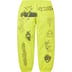 Supreme Sunrise Sweatpant - Acid Green (front)