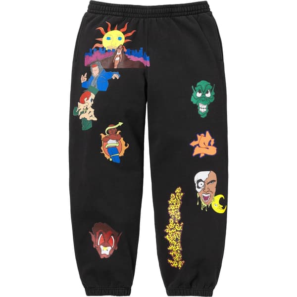 Supreme Sunrise Sweatpant - Black (front)