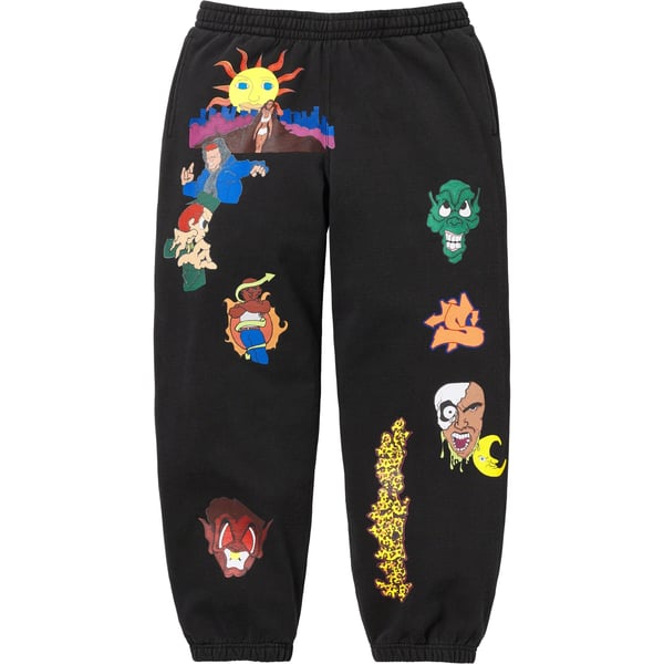 Supreme Sunrise Sweatpant - Black (front)