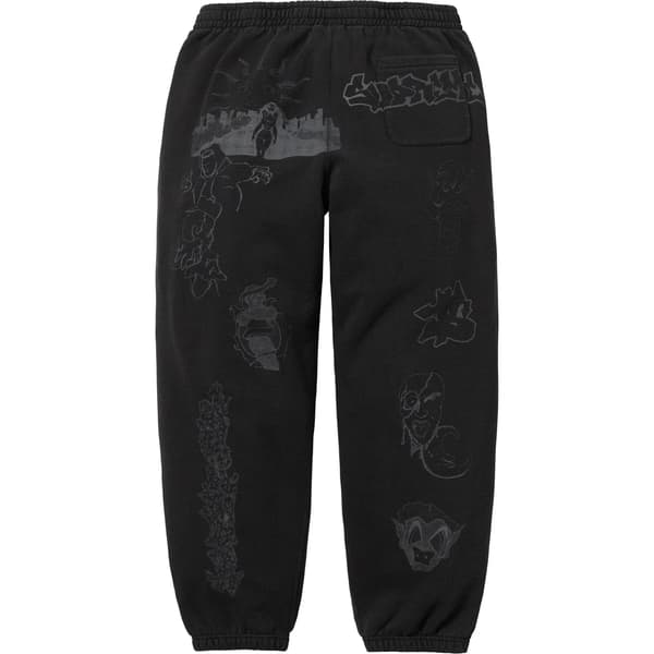 Supreme Sunrise Sweatpant - Black (front)