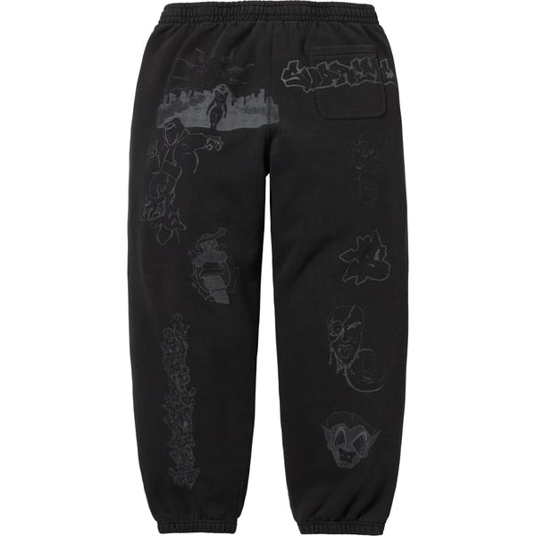 Supreme Sunrise Sweatpant - Black (front)