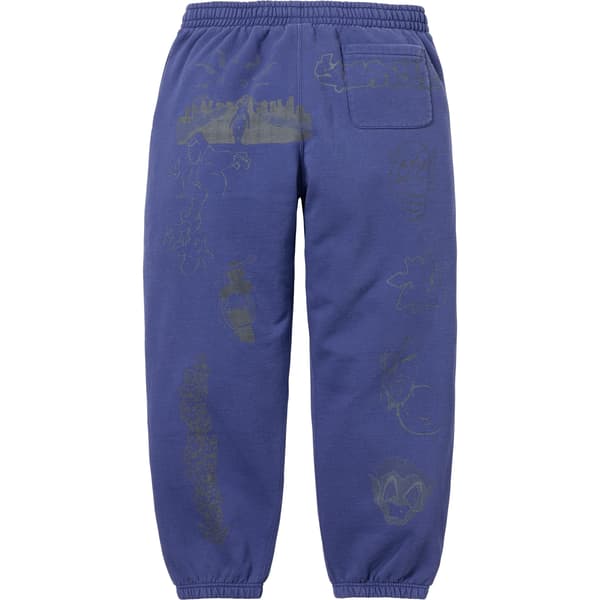 Supreme Sunrise Sweatpant - Washed Navy (front)