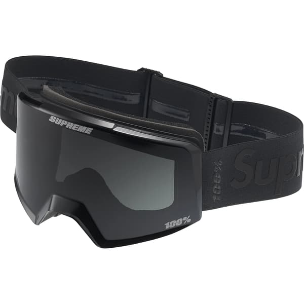 Supreme 100% NORG Goggles - Black (front)