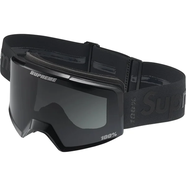 Supreme 100% NORG Goggles - Black (front)