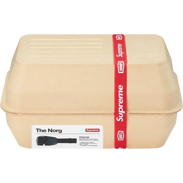 Supreme 100% NORG Goggles - Black (front)