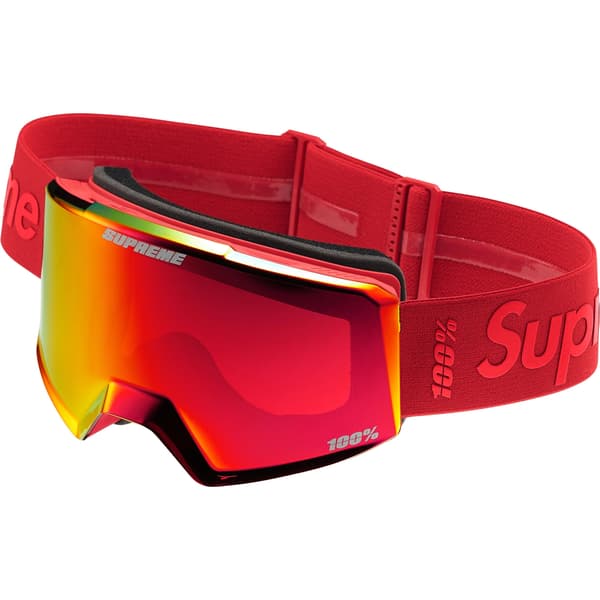 Supreme 100% NORG Goggles - Red (front)
