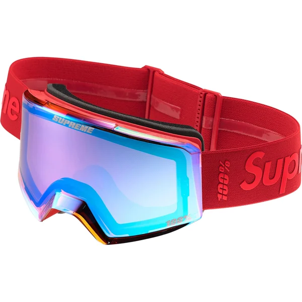 Supreme 100% NORG Goggles - Red (front)
