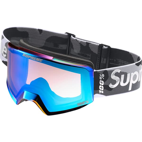 Supreme 100% NORG Goggles - Snow Camo (front)