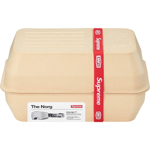 Supreme 100% NORG Goggles - Snow Camo (front)