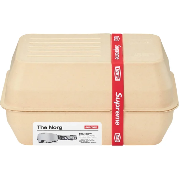 Supreme 100% NORG Goggles - Snow Camo (front)