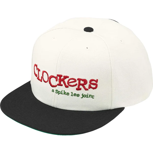 Supreme 40 Acres Clockers 6-Panel - White (front)