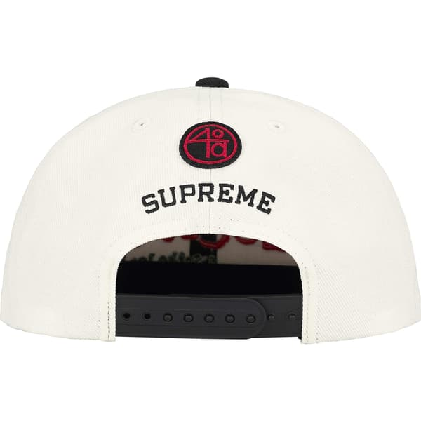 Supreme 40 Acres Clockers 6-Panel - White (front)