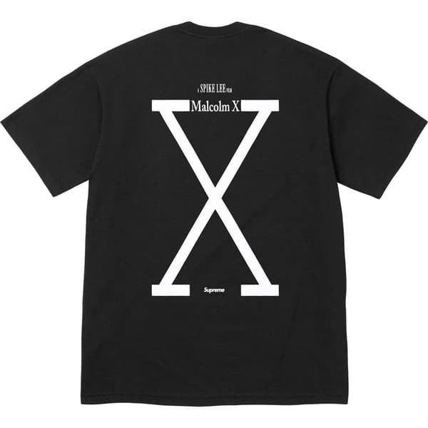 Supreme 40 Acres Malcolm X Tee - Black (front)