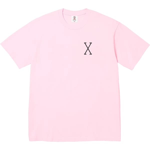 Supreme 40 Acres Malcolm X Tee - Light Pink (front)