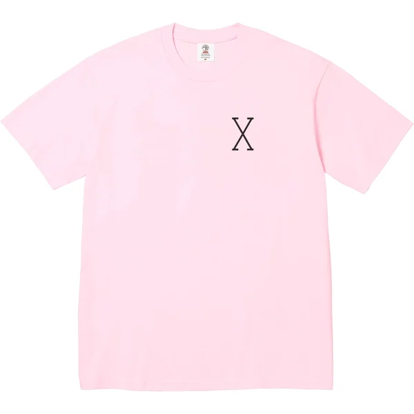Supreme 40 Acres Malcolm X Tee - Light Pink (front)