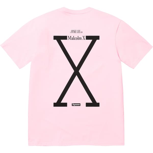 Supreme 40 Acres Malcolm X Tee - Light Pink (front)