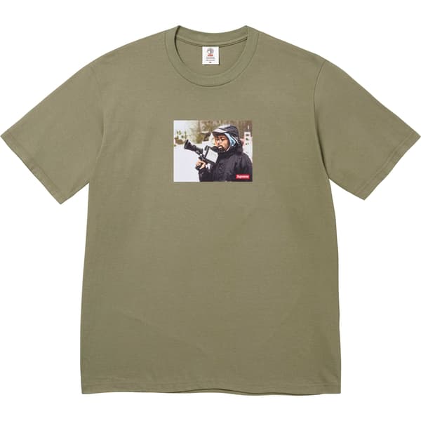 Supreme 40 Acres Spike Tee - Light Olive (front)
