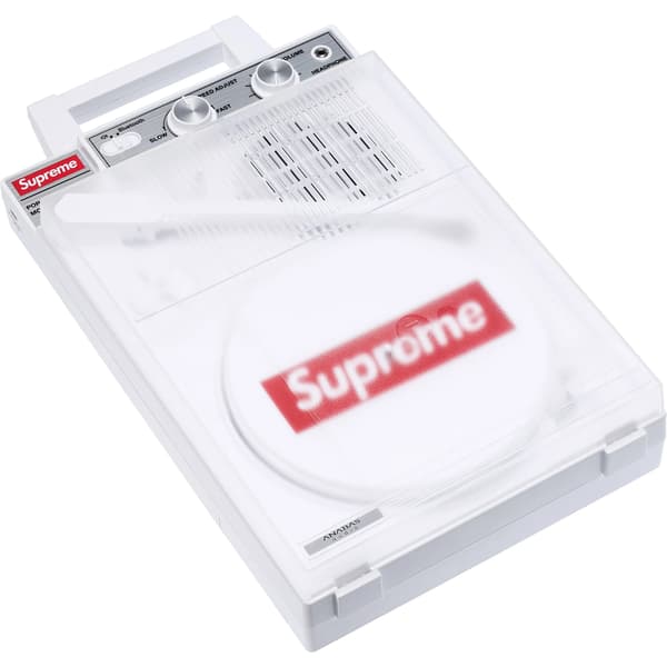 Supreme ANABAS GP-N3S Portable Record Player - White (front)