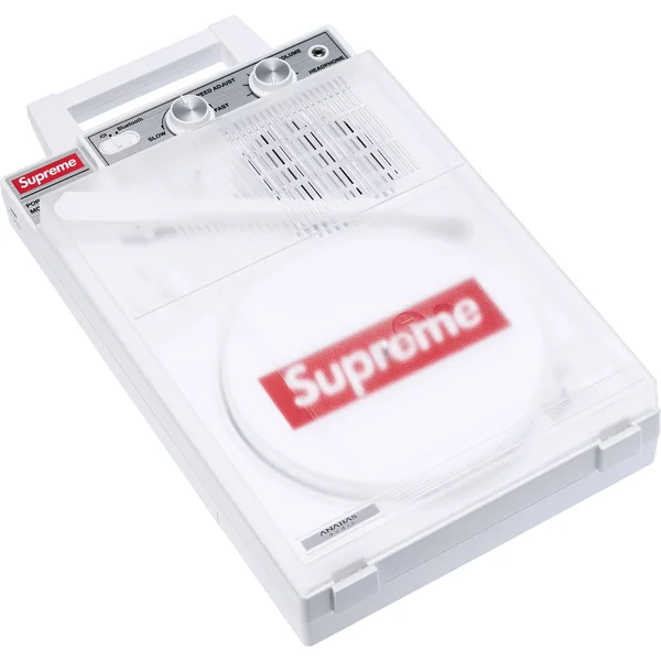 Supreme ANABAS GP-N3S Portable Record Player - White (front)