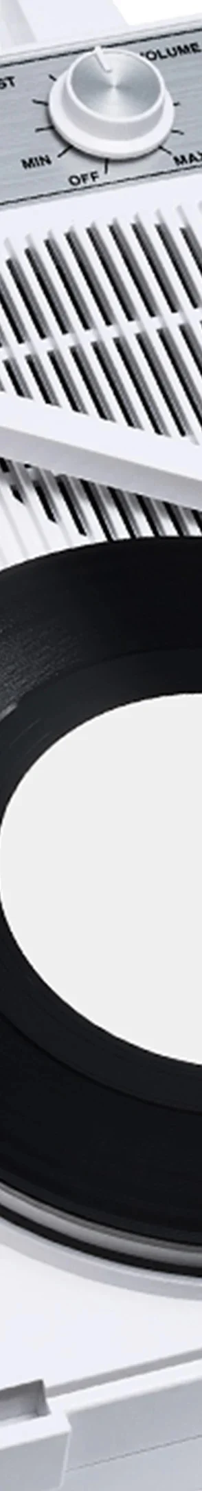 Supreme ANABAS GP-N3S Portable Record Player - White (front)