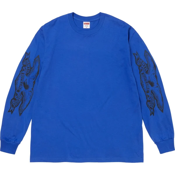 Supreme ANTIHERO Eagle L/S Tee - Royal (front)