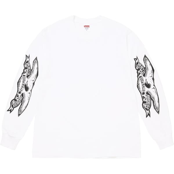 Supreme ANTIHERO Eagle L/S Tee - White (front)