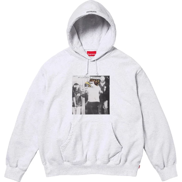 Supreme ANTIHERO Hooded Sweatshirt - Ash Grey (front)