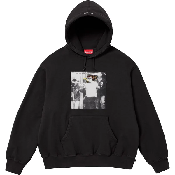 Supreme ANTIHERO Hooded Sweatshirt - Black (front)
