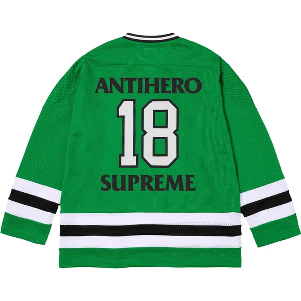 Supreme ANTIHERO Ozzy Hockey Jersey - Green (front)