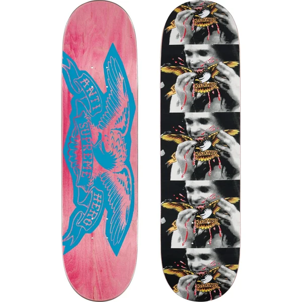 Supreme ANTIHERO Ozzy Skateboard - 8.38” x 32.5” (front)