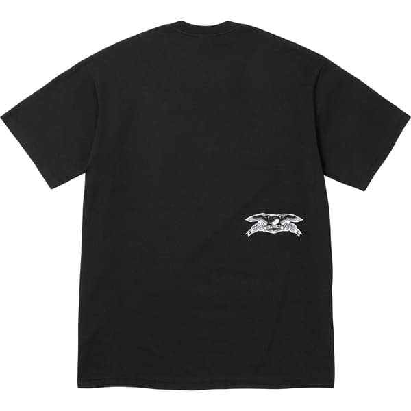Supreme ANTIHERO Ozzy Tee - Black (front)