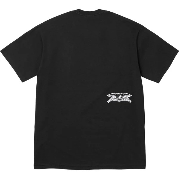 Supreme ANTIHERO Ozzy Tee - Black (front)