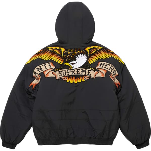 Supreme ANTIHERO Stadium Jacket - Black (front)