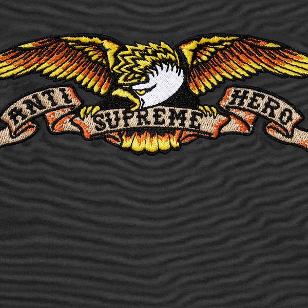 Supreme ANTIHERO Stadium Jacket - Black (front)