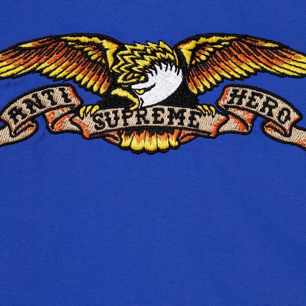 Supreme ANTIHERO Stadium Jacket - Royal (front)